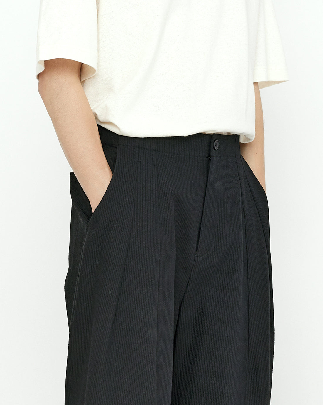 Pleated Trouser - Black Stripe Edition - SS24