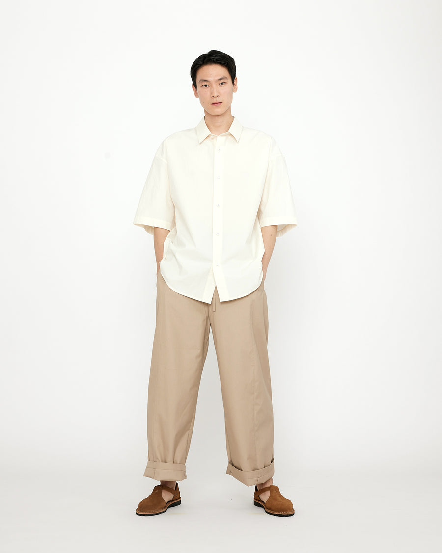 Papery Oversized Men's Short Sleeves - SS24 - Off-White