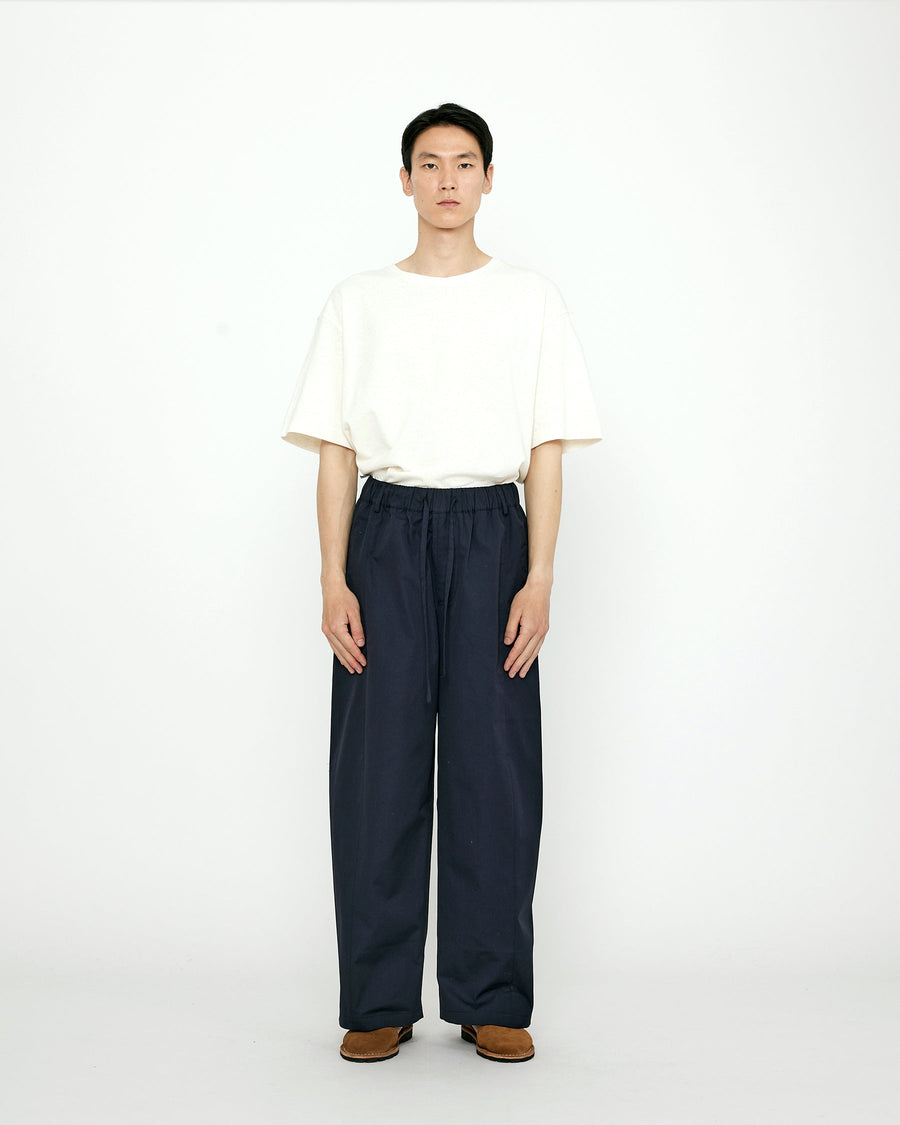 Elastic Straight-Legged Trouser - SS24 - Navy