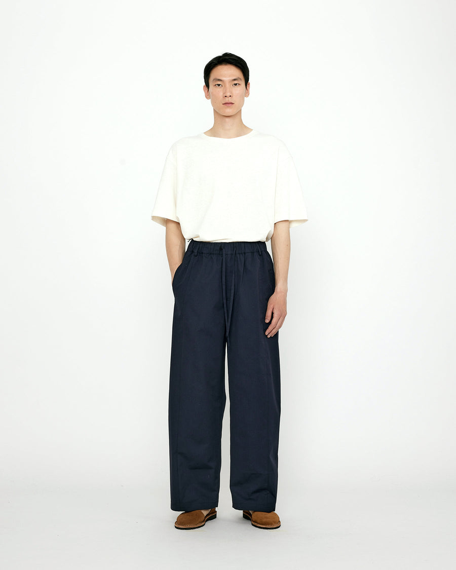 Elastic Straight-Legged Trouser - SS24 - Navy