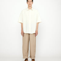 Papery Oversized Men's Short Sleeves - SS24 - Off-White