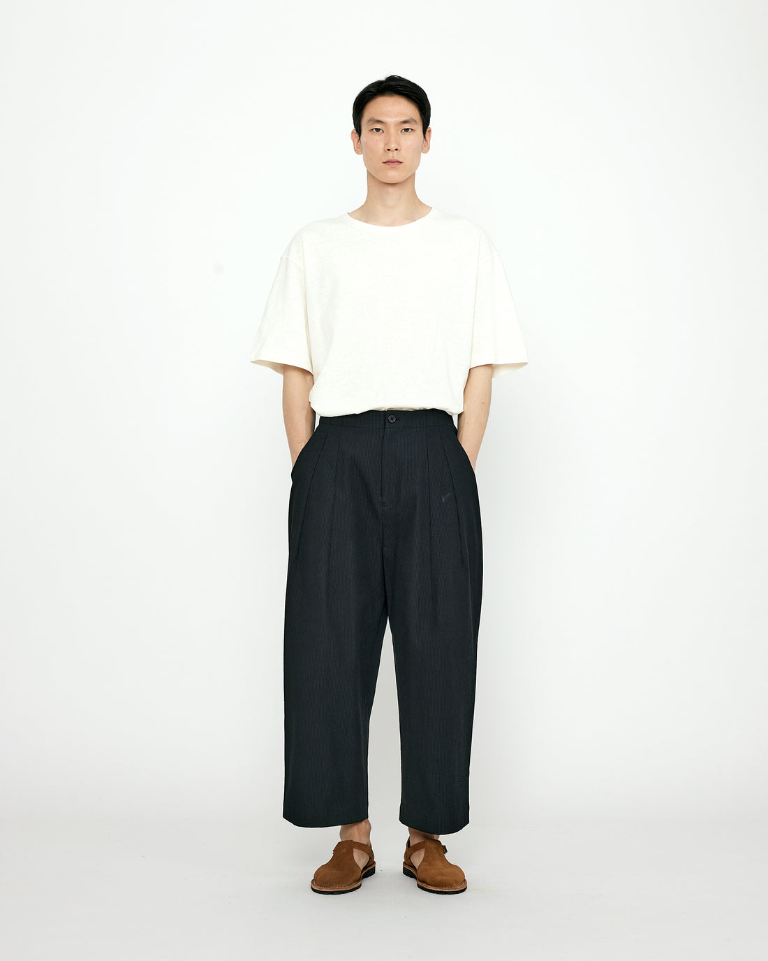 Pleated Trouser - Black Stripe Edition - SS24