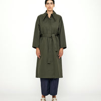 Spring Trench Overcoat - SS24 - Olive