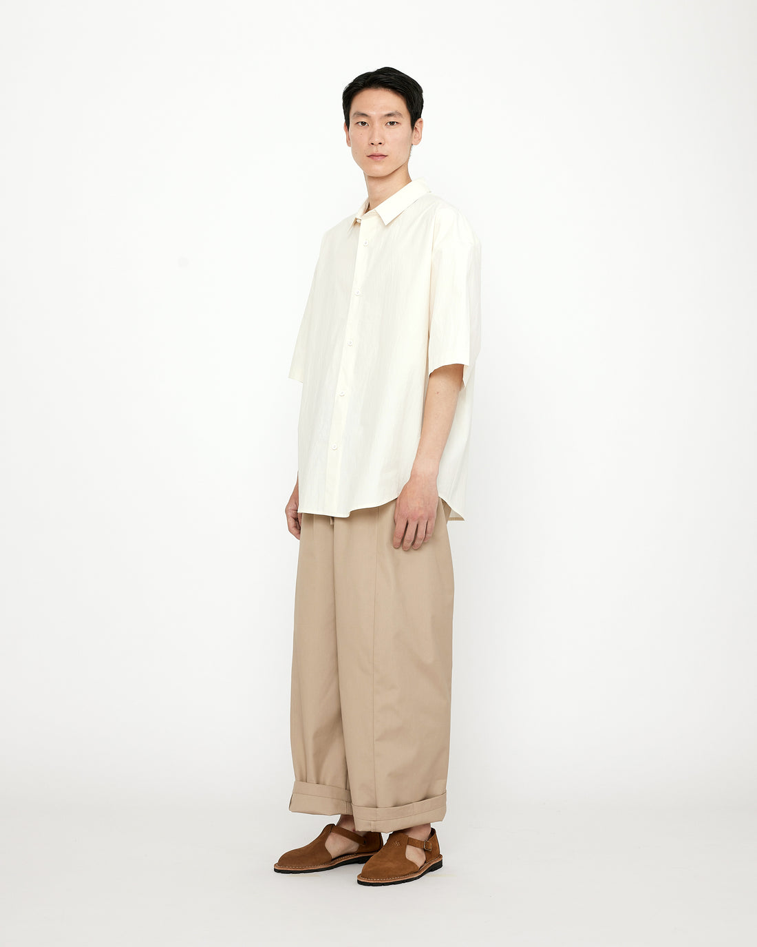 Papery Oversized Men's Short Sleeves - SS24 - Off-White