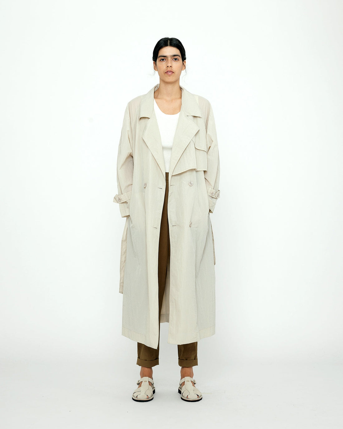 Long Rain Trench - SS24 - Light Gray