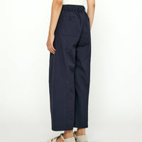 Elastic Straight-Legged Trouser - SS24 - Navy