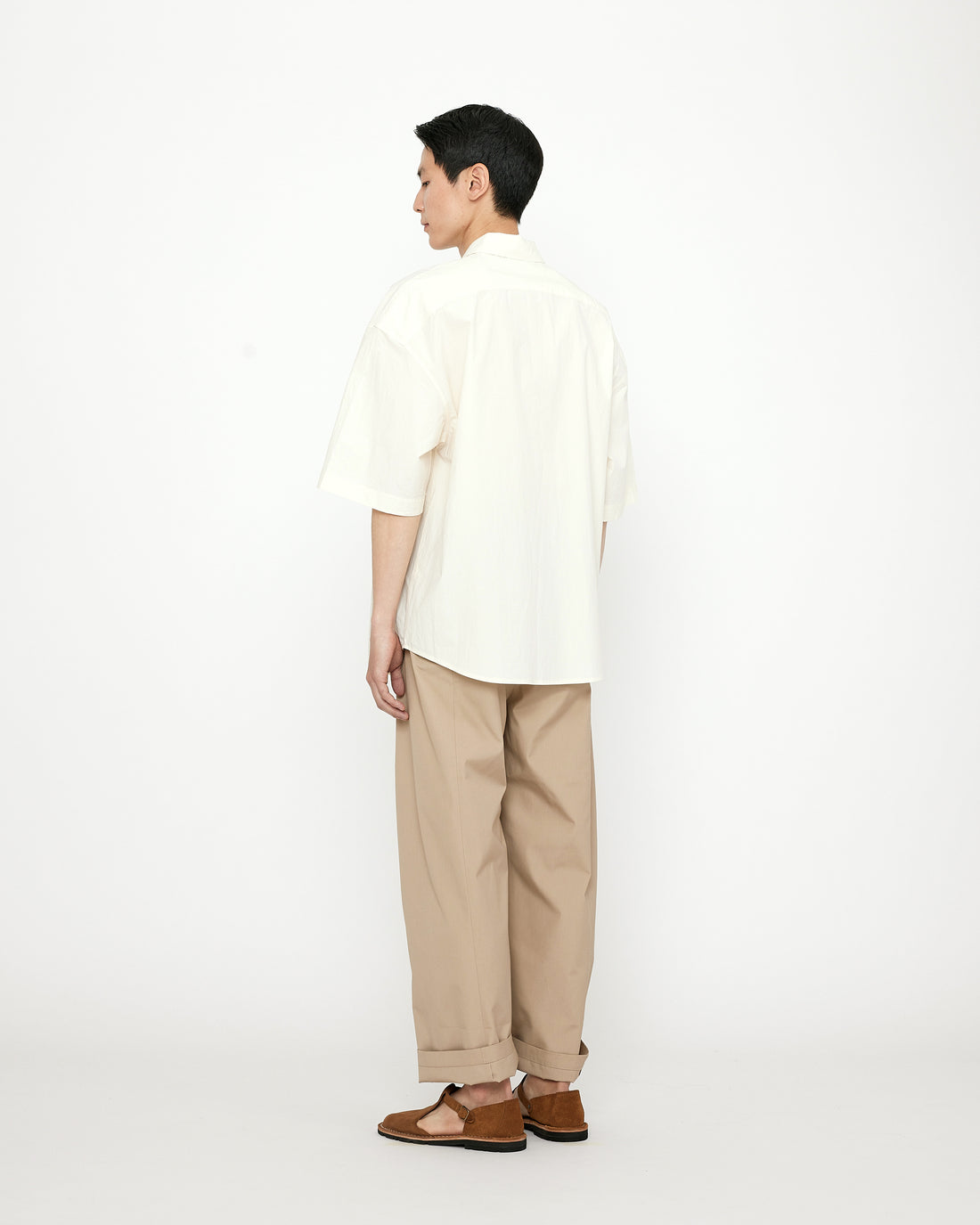 Papery Oversized Men's Short Sleeves - SS24 - Off-White