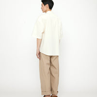 Papery Oversized Men's Short Sleeves - SS24 - Off-White