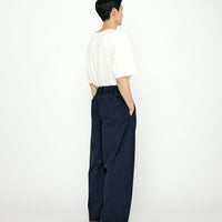 Elastic Straight-Legged Trouser - SS24 - Navy