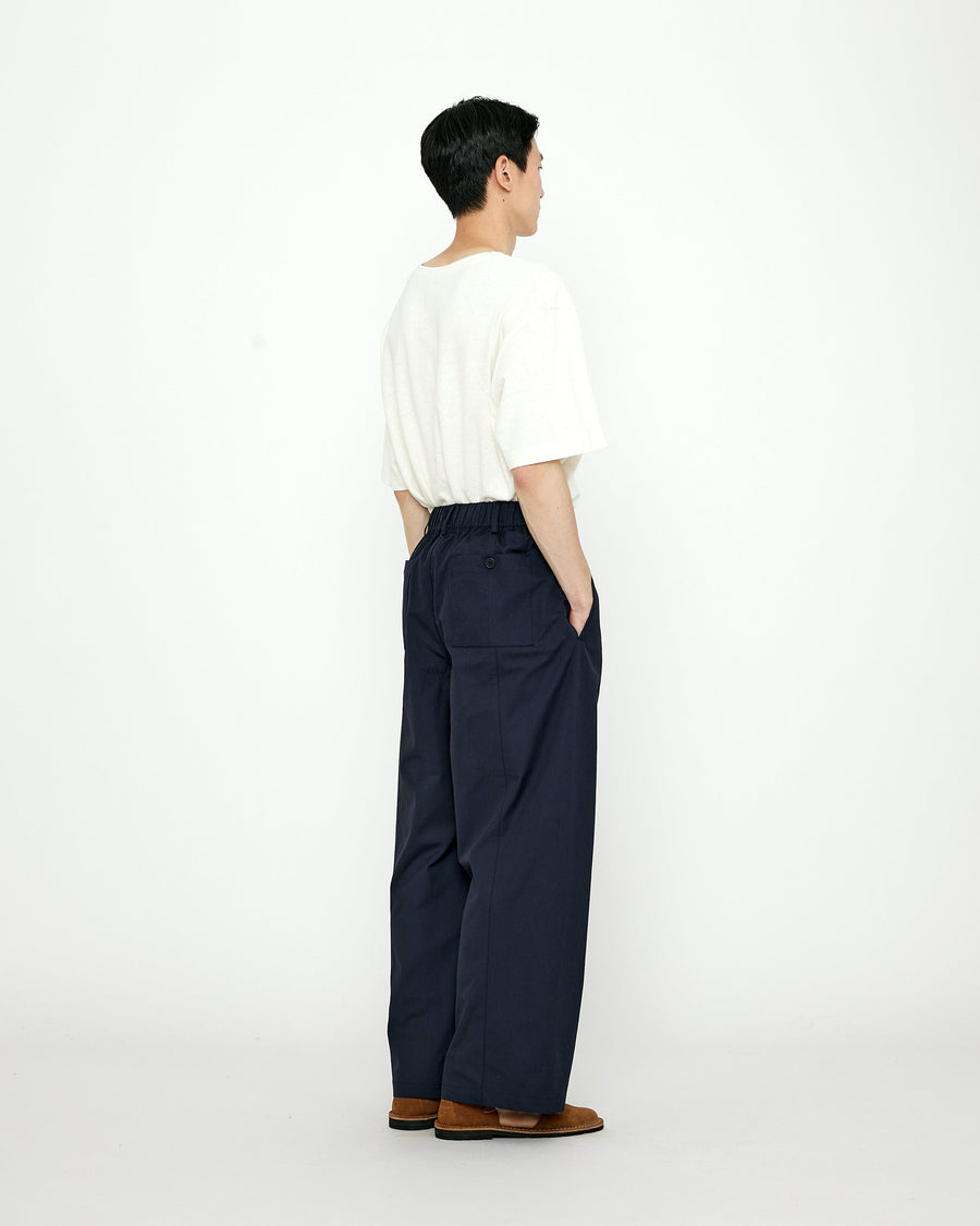 Elastic Straight-Legged Trouser - SS24 - Navy