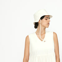 Papery V-Neck Dress - SS24 - Off-White