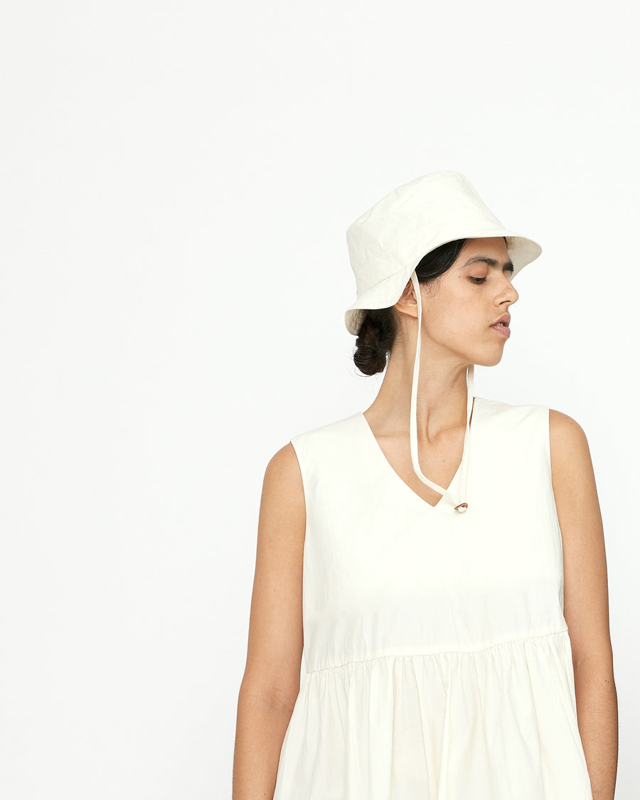 Papery V-Neck Dress - SS24 - Off-White