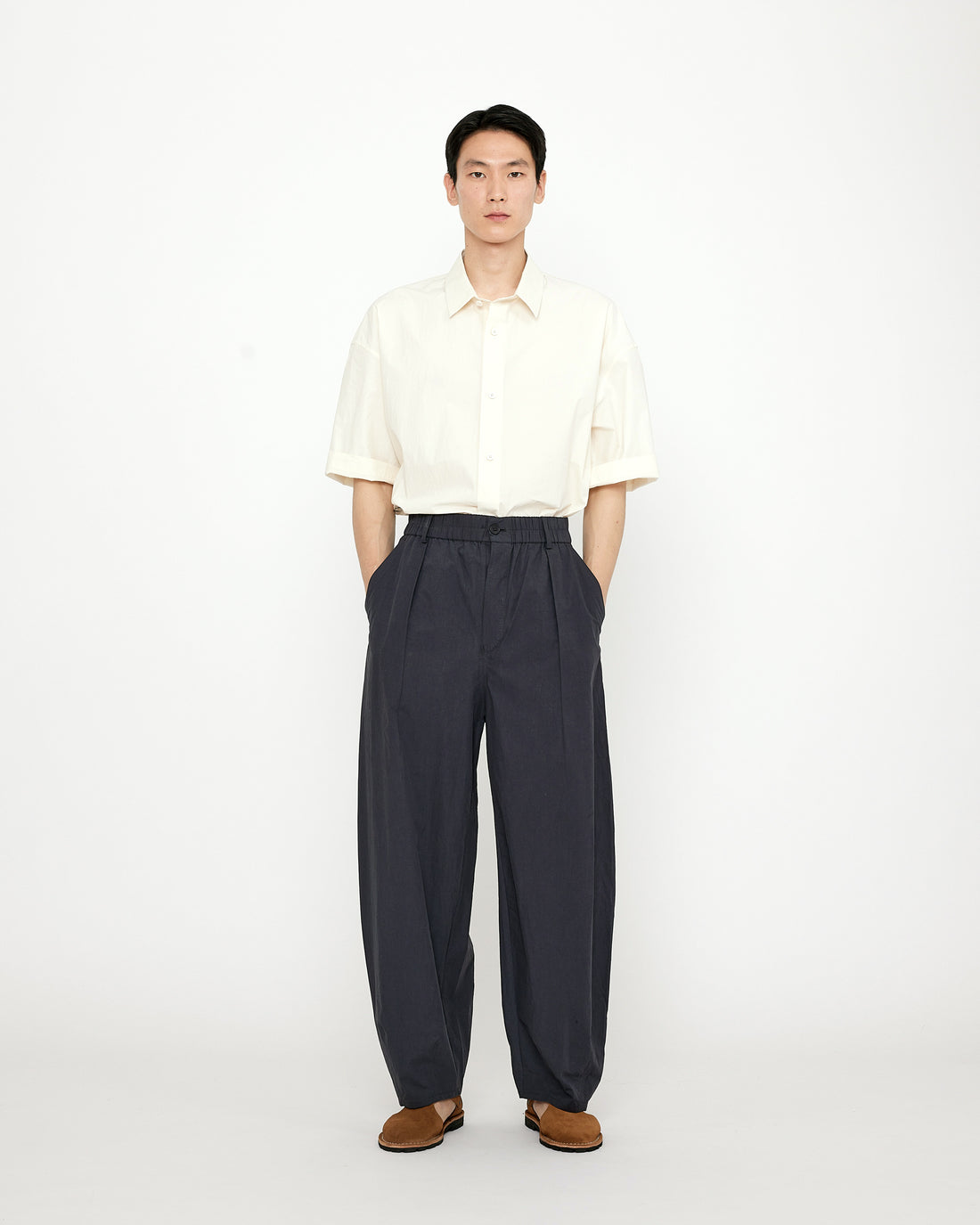 Papery Oversized Men's Short Sleeves - SS24 - Off-White