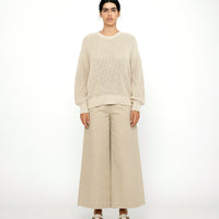 Signature Poet Sleeves Sweater - Sand Beige