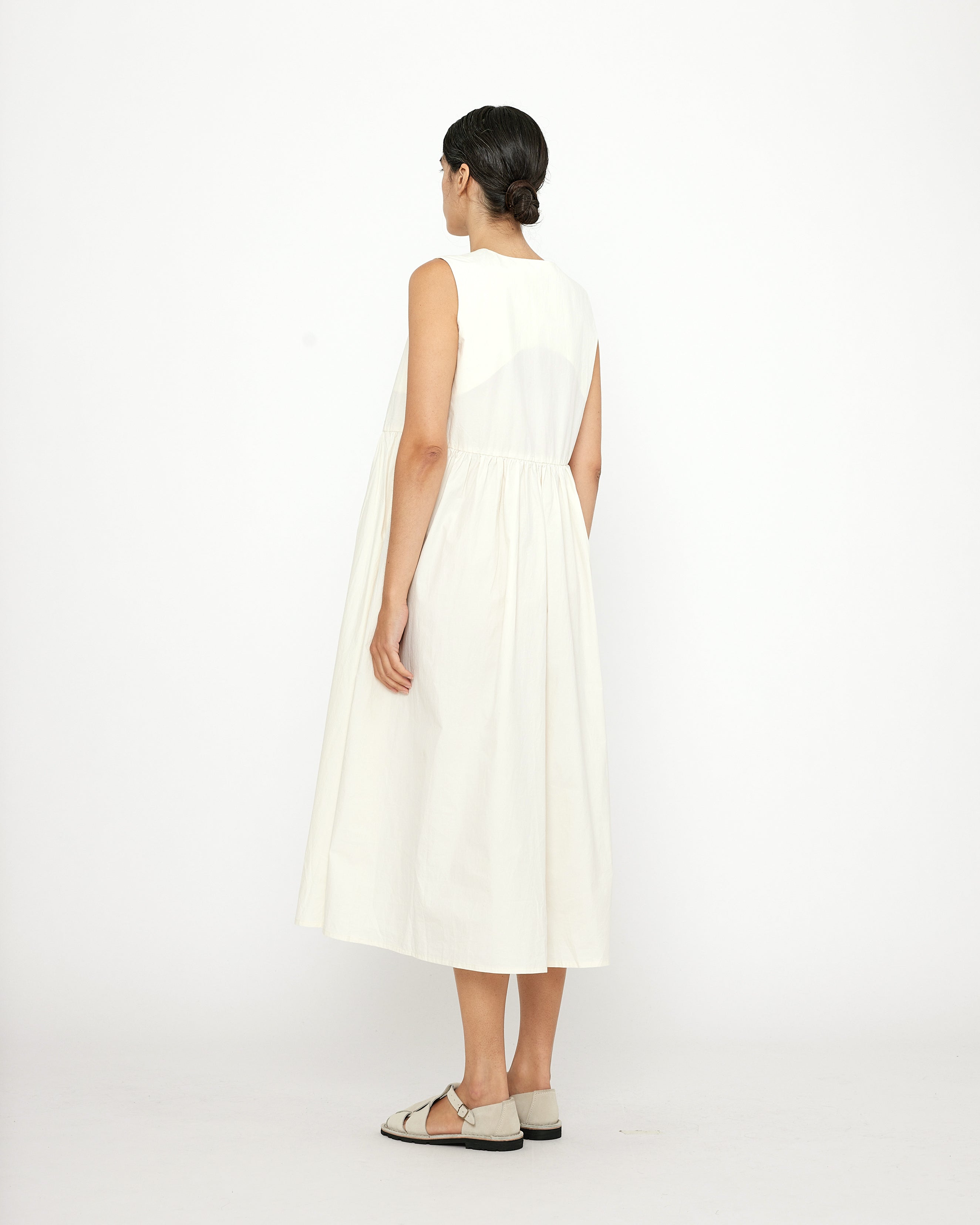 Papery V-Neck Dress - SS24 - Off-White