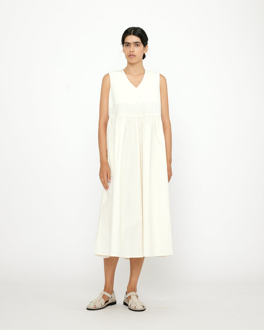 Papery V-Neck Dress - SS24 - Off-White