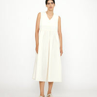 Papery V-Neck Dress - SS24 - Off-White