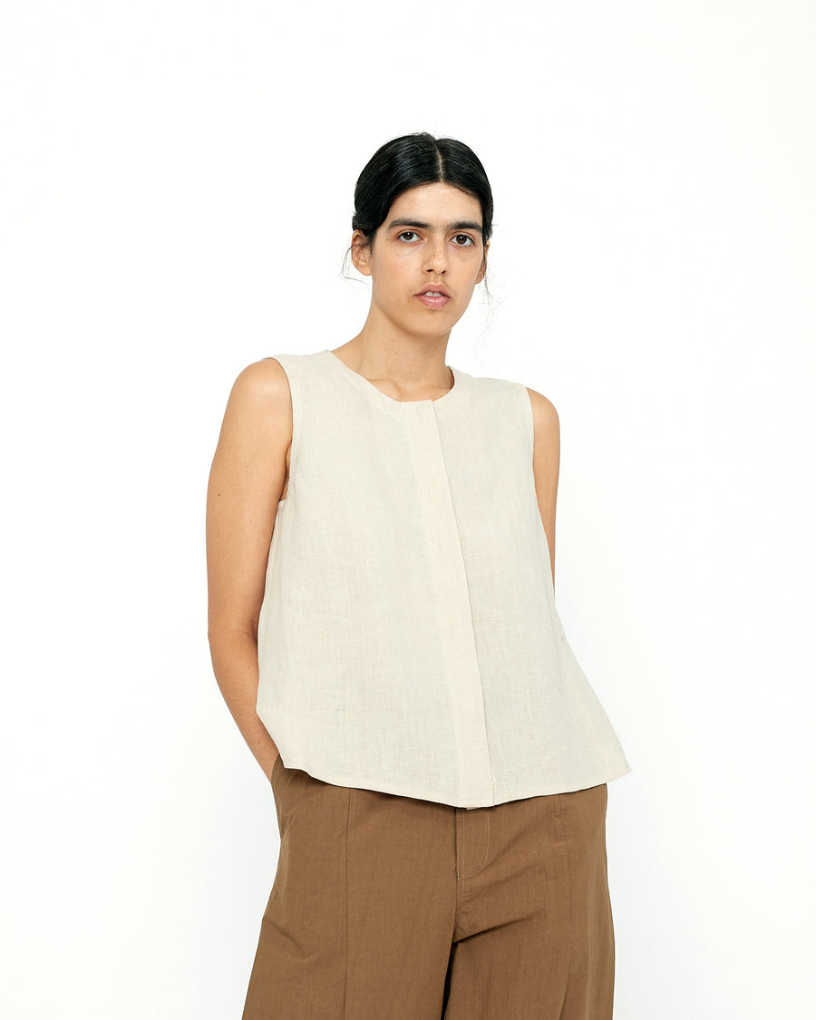 Sleeveless Playtop - SS24 - Oatmeal