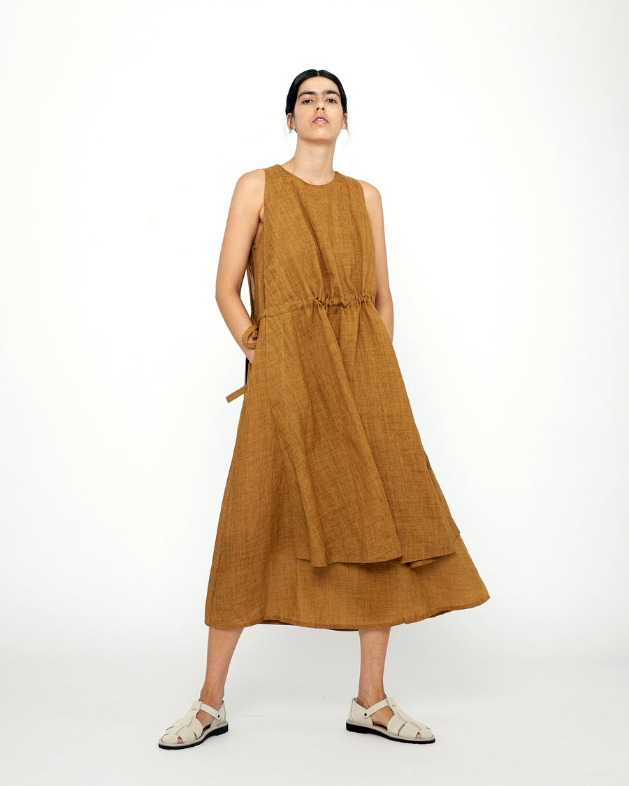 Layered Summer Dress - SS24 - Mustard