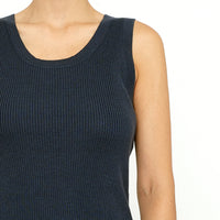 Linen Scoop Neck Knit Tank - SS24 - Color Options