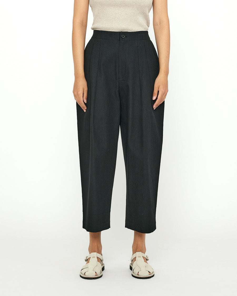 Pleated Trouser - Black Stripe Edition - SS24