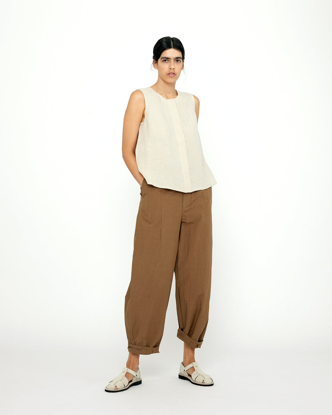 Sleeveless Playtop - SS24 - Oatmeal