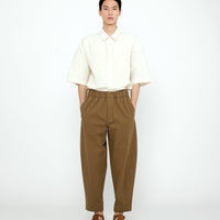 Signature Elastic Pull-Up Trouser - Cotton Edition - Brown