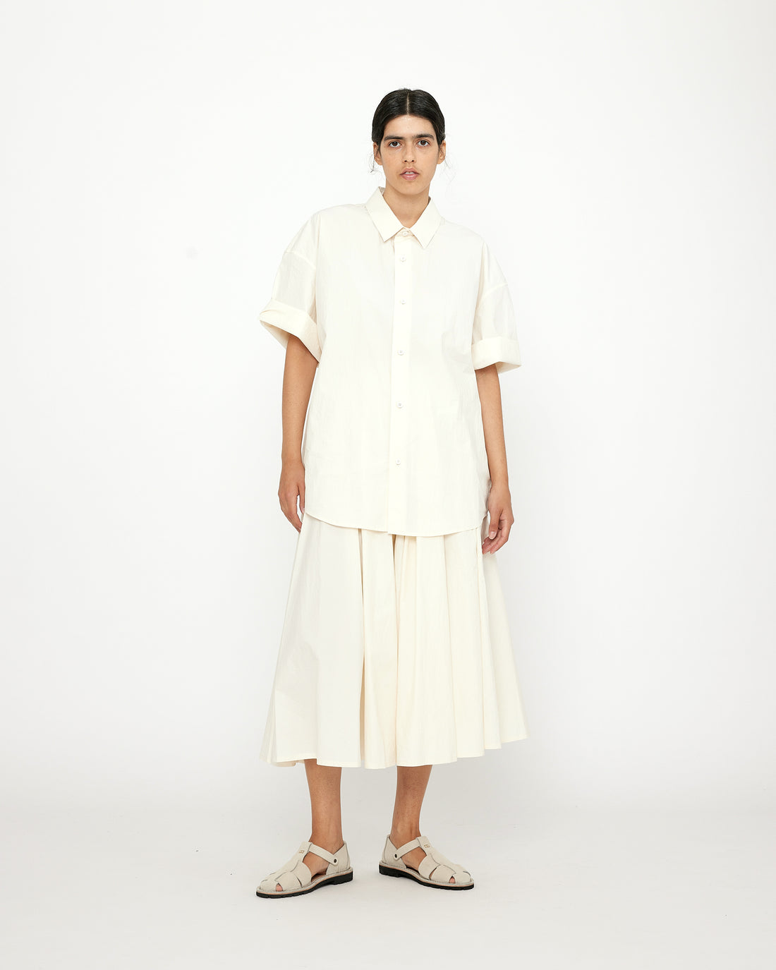 Papery Oversized Men's Short Sleeves - SS24 - Off-White