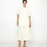 Papery Oversized Men's Short Sleeves - SS24 - Off-White