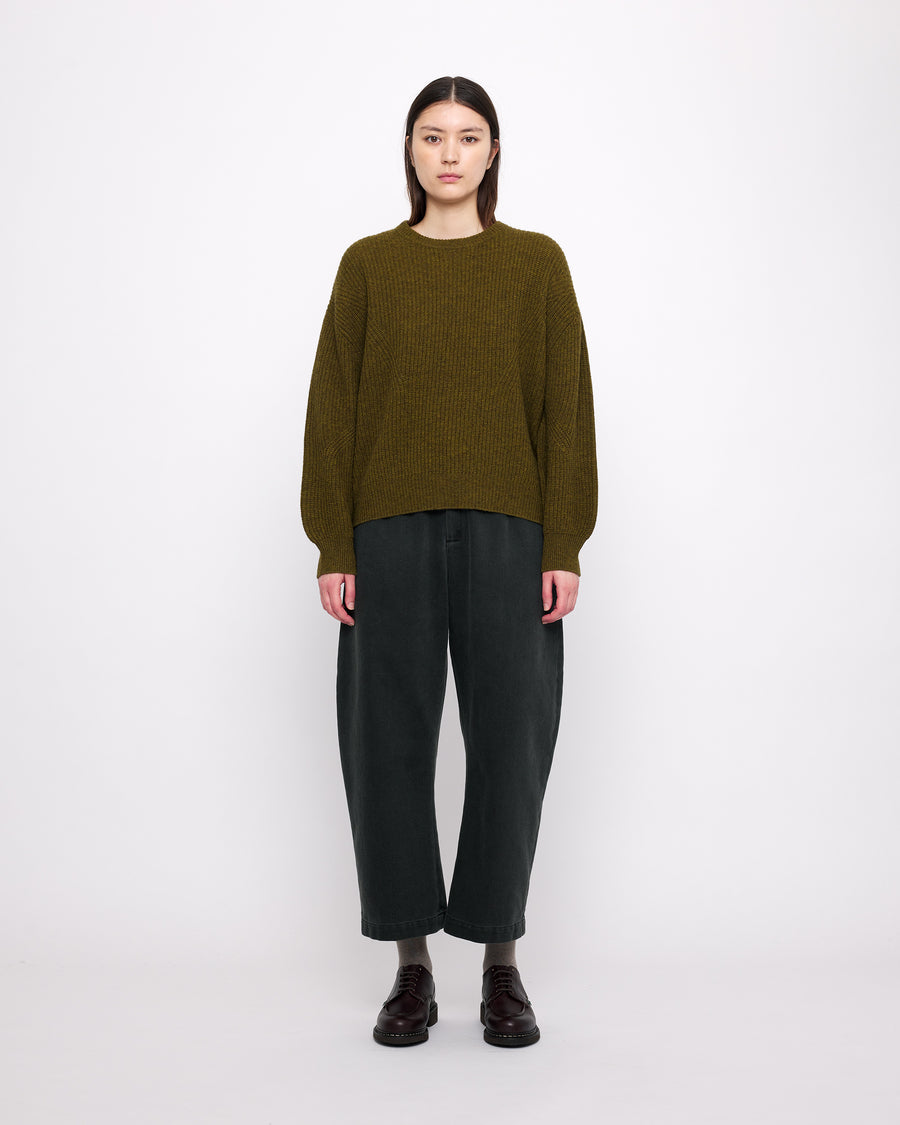 Signature Yak Poet Sweater - Kelp