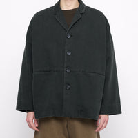 Sand-Washed Blazer Coat - FW24 - Washed Black