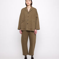 Sand-Washed Blazer Coat - FW24 - Washed Walnut