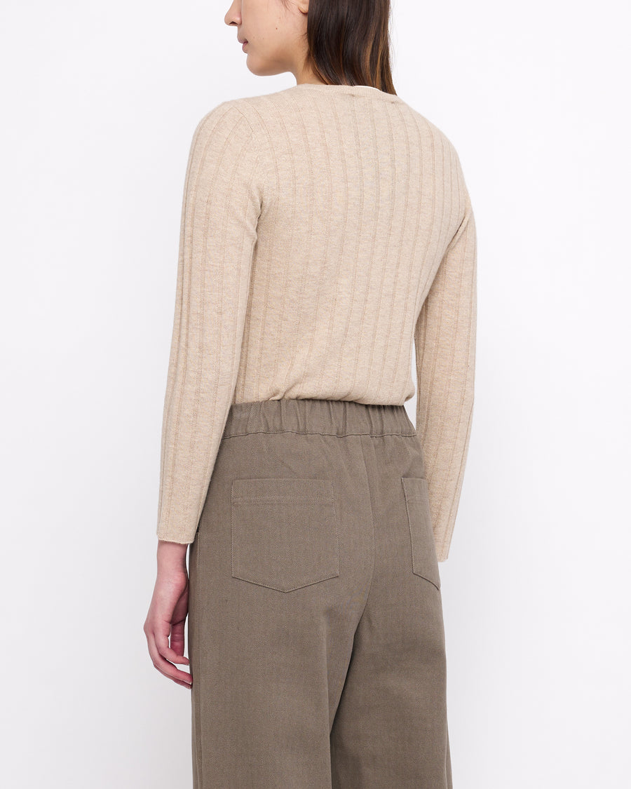 Yak Ribbed Long Sleeves - FW24 - Desert Sand