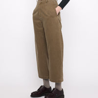 Sand-Washed Tailored Curve Legged Trouser - FW24 - Washed Walnut