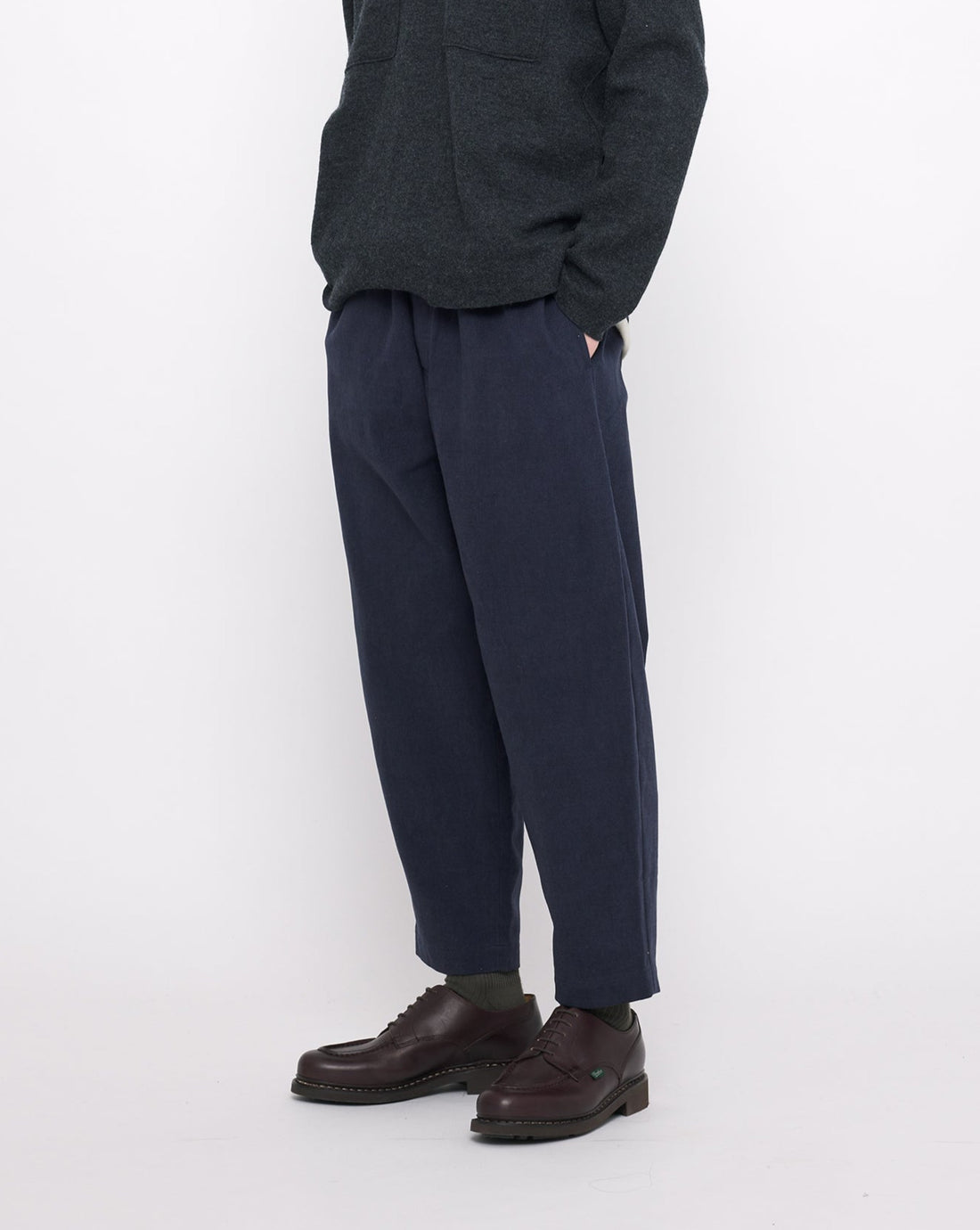 Signature Elastic Pull-Up Trouser - Heavy Canvas Edition - Navy