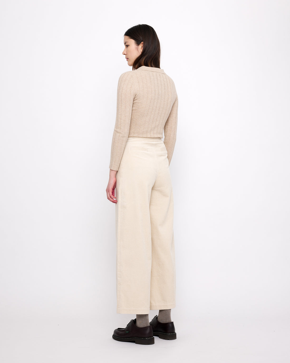 Yak V-Neck Long Sleeves - FW24 - Desert Sand