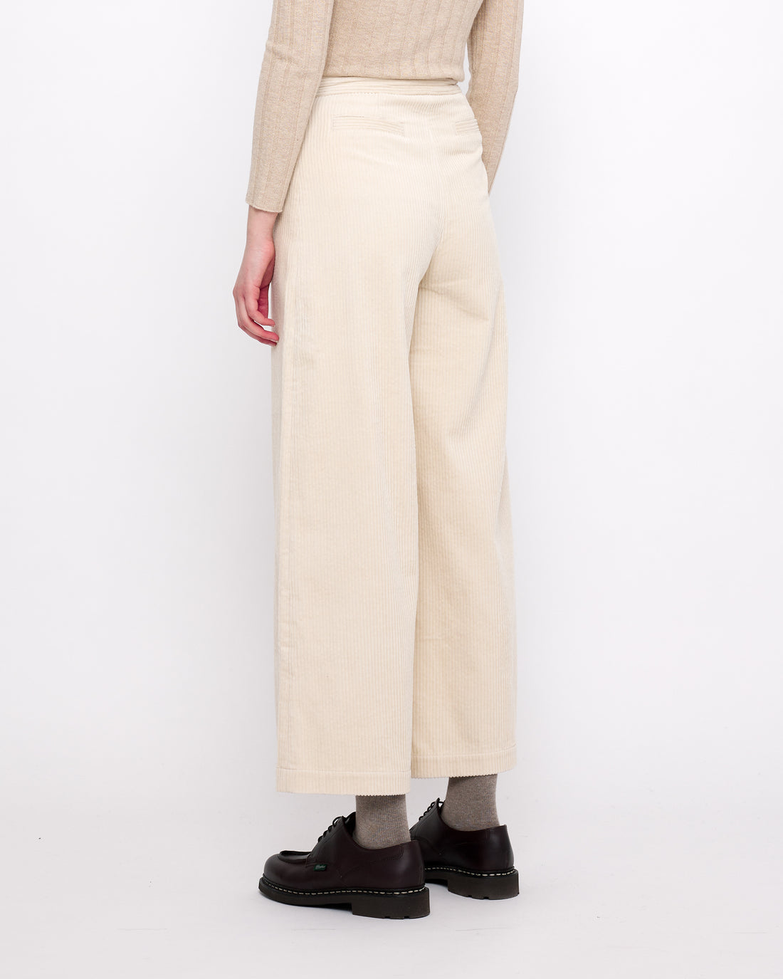 Classic Wide-Legged Trouser - Corduroy Edition - FW24 - Pearl