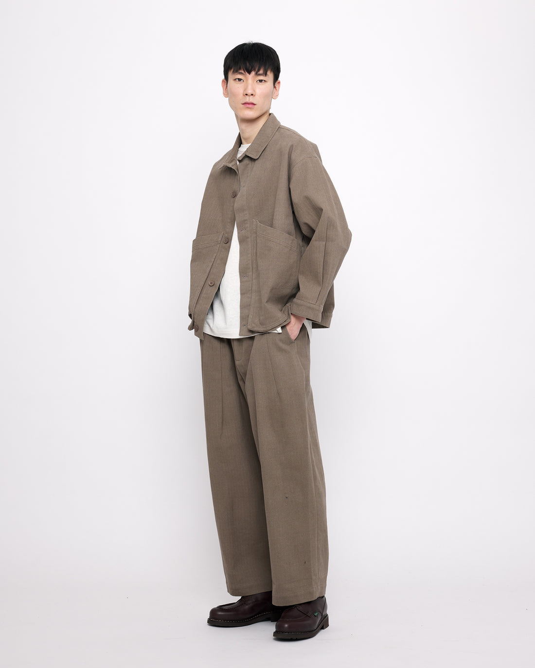 Signature Pleated Trouser - Heavy Canvas Edition - Umber