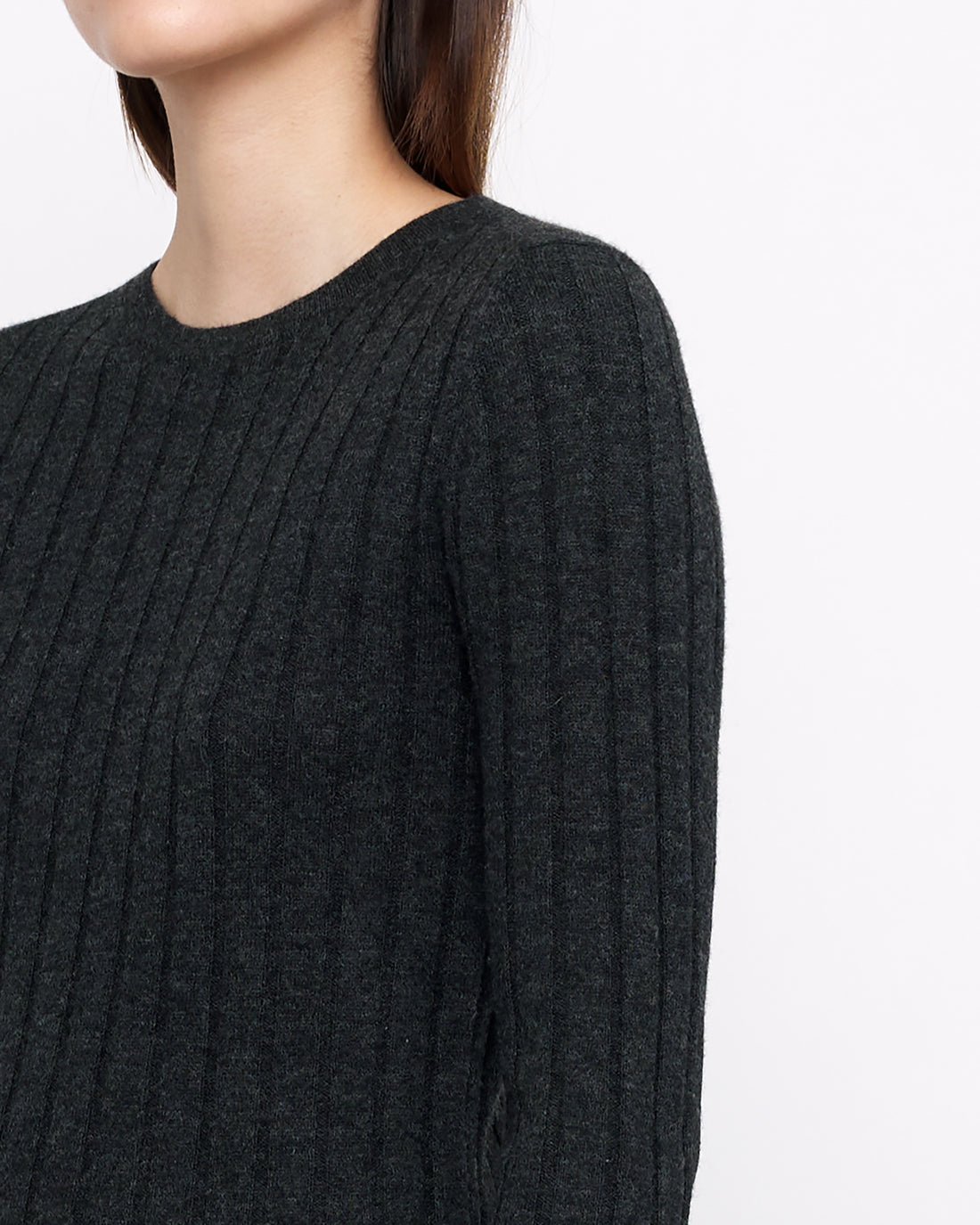 Yak Ribbed Long Sleeves - FW24 - Charcoal