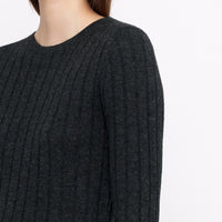 Yak Ribbed Long Sleeves - FW24 - Charcoal