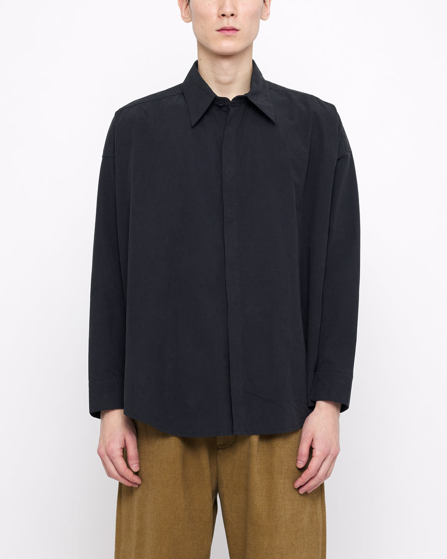 Cocoon Dress Shirt - FW24 - Black