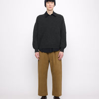 Signature Yak Poet Sweater - Charcoal