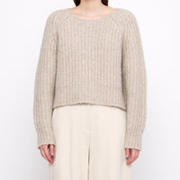 Chunky Cropped Sweater - FW24 - Light Taupe