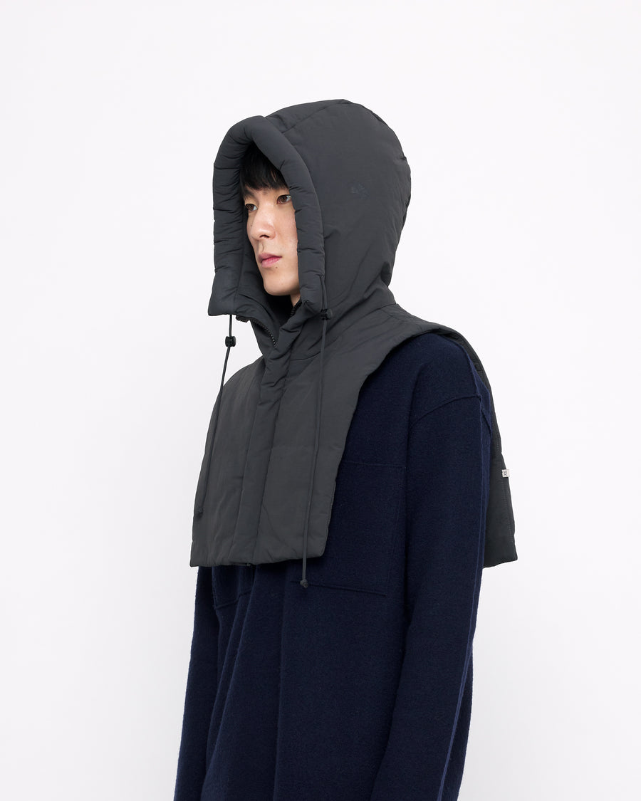 Hooded Vest - FW24 - Navy Gray