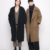 Oversized Wool Coat - FW24 - Charcoal Black