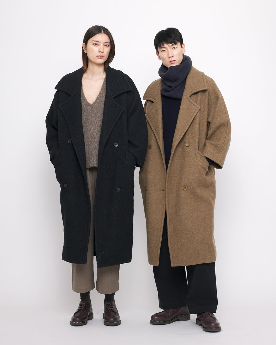 Oversized Wool Coat - FW24 - Charcoal Black