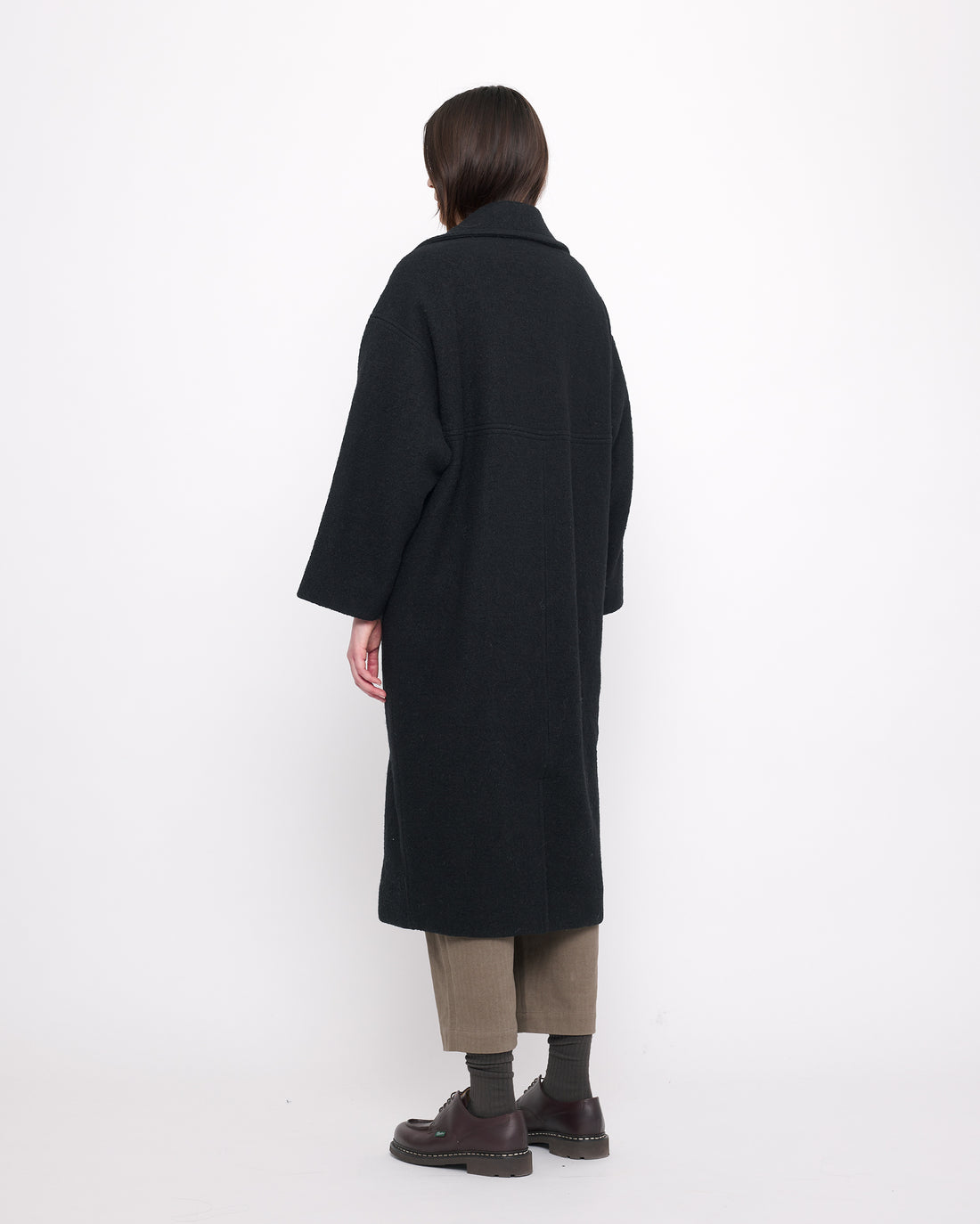 Oversized Wool Coat - FW24 - Charcoal Black