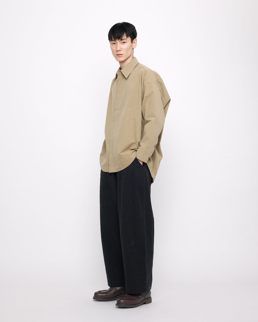 Signature Pleated Trouser - Heavy Canvas Edition - Black