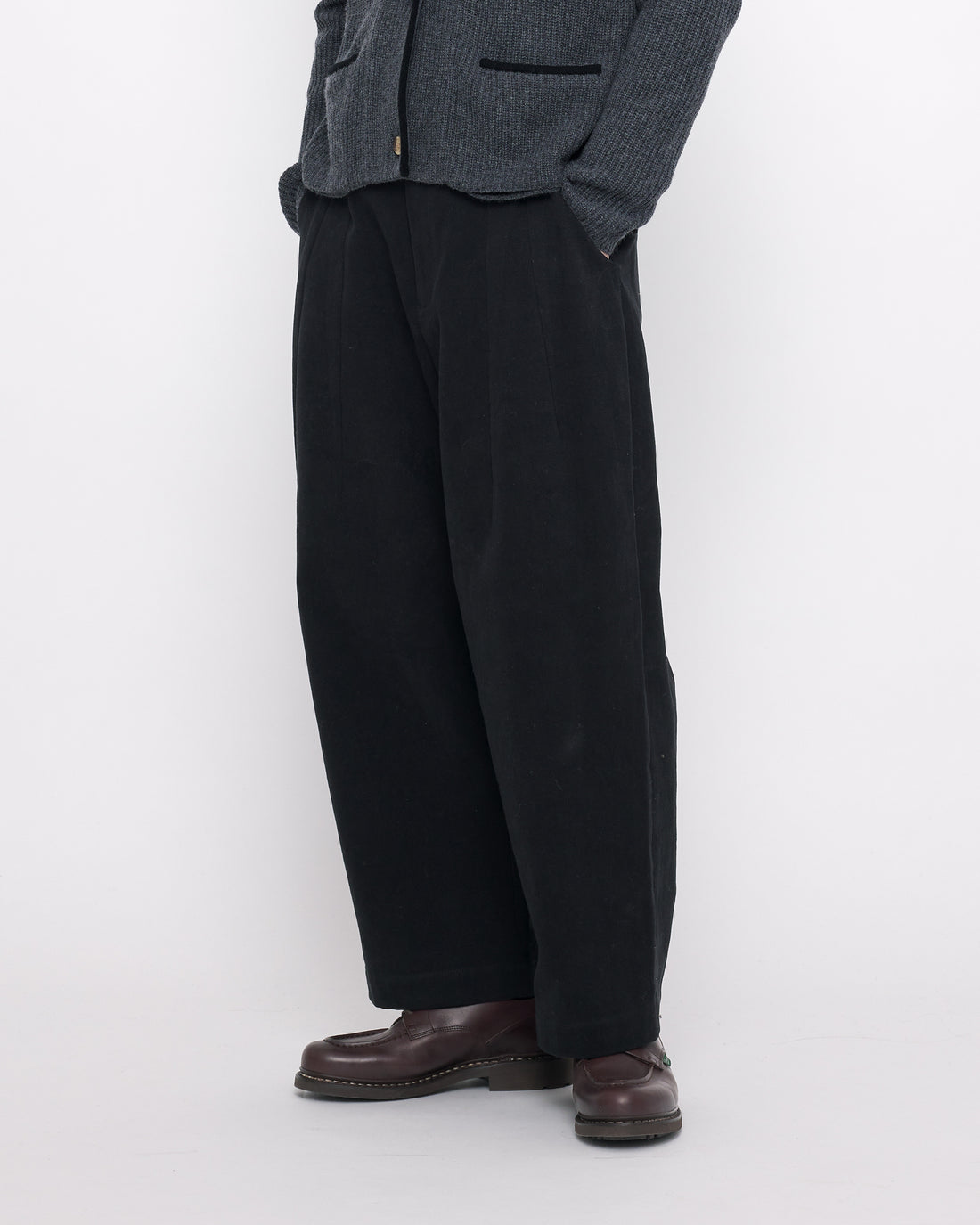 Signature Pleated Trouser - Heavy Canvas Edition - Black