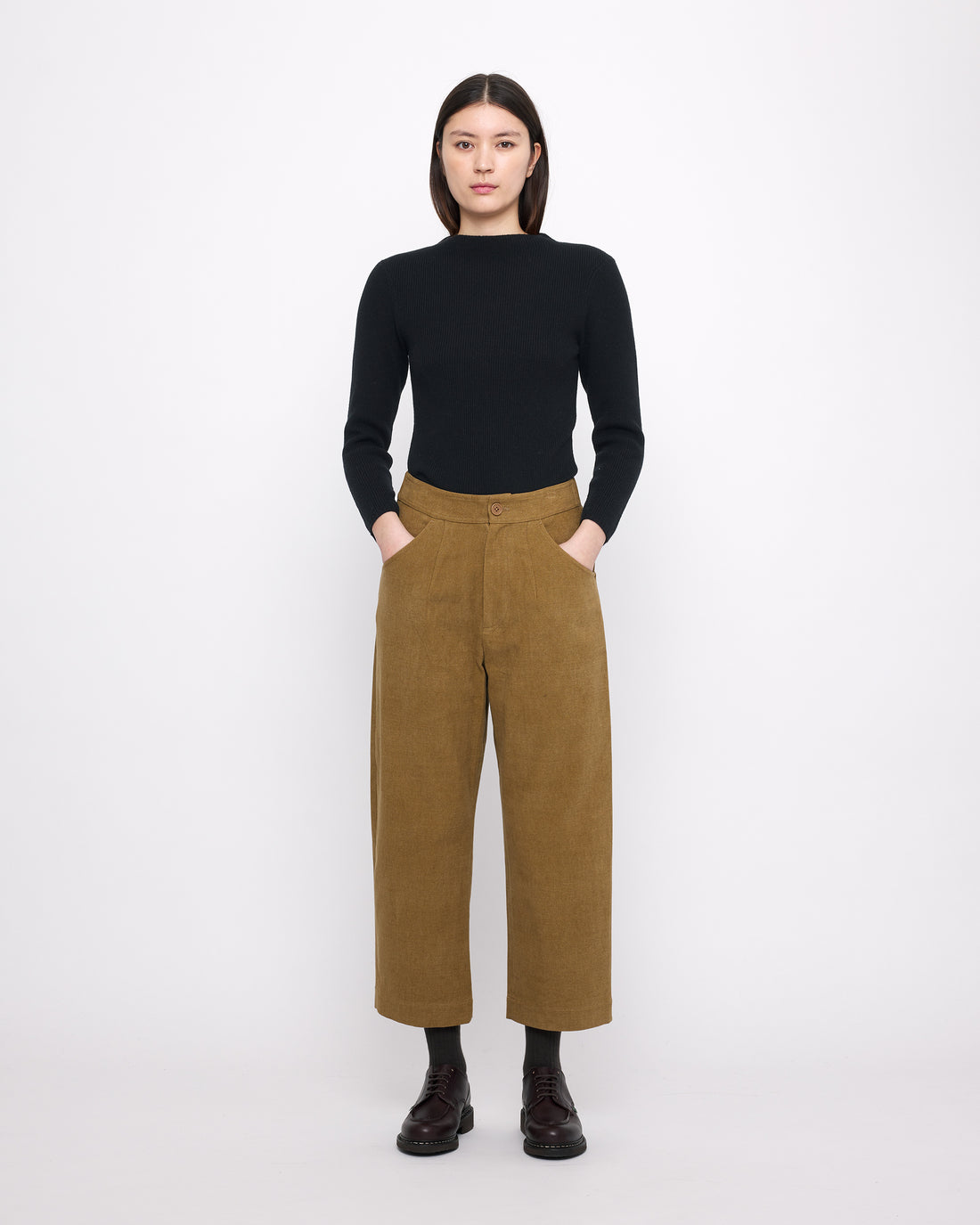 Signature Curve Legged Trouser - Heavy Canvas Edition - Kelp Brown